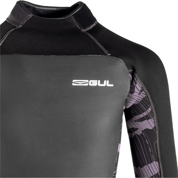 2026 Gul Junior Response 5/3mm Back Zip Wetsuit RE1218-C1 - Charcoal / Contour Camo